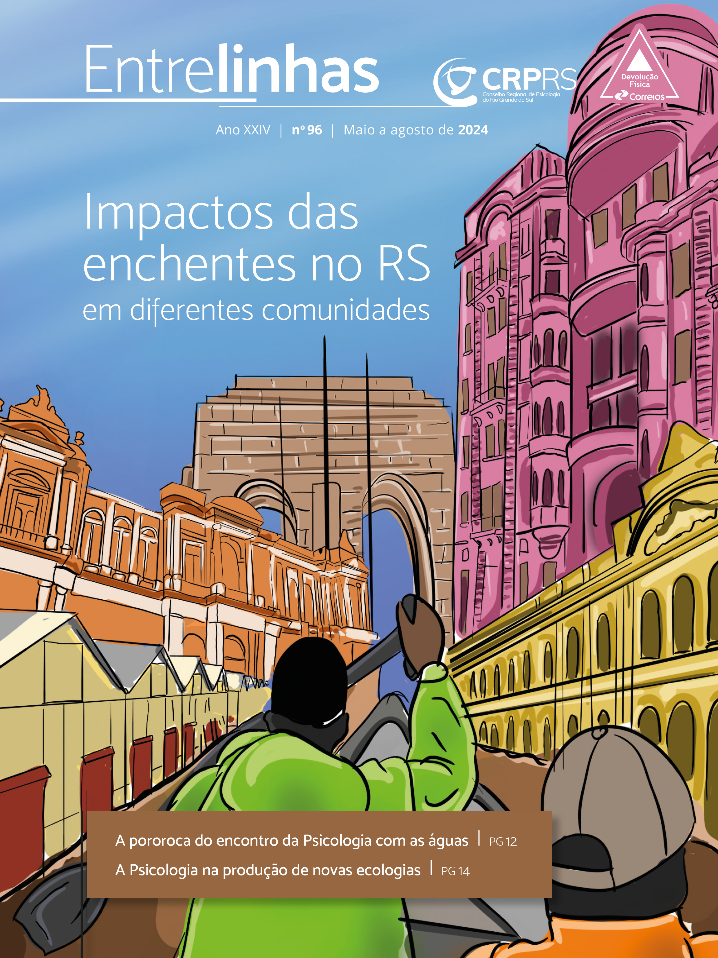 Impactos das enchentes no RS em diferentes comunidades